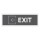 Schild "EXIT links grau hinterlegt"  –  Hochwertiges Hinweisschild im modernen Design für den Außenbereich 3 mm Alu-Verbund 30 x 10 cm