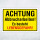Achtung Abbrucharbeiten – Es besteht Lebensgefahr! – Hochwertiges Aluverbund-Schild für den Außenbereich