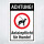 Achtung! Anleinpflicht für Hunde! – Hochwertiges Schild für den Außenbereich 3 mm Alu-Verbund 600 x 400 mm