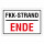 FKK-Strand Ende – Hochwertiges Schild für den Außenbereich 3 mm Alu-Verbund 450 x 300 mm