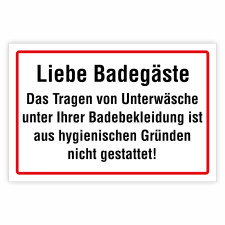 Hinweis für Badegäste – Hochwertiges...