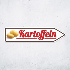 Pfeilschild „Kartoffeln“ – Hochwertiges...