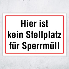 "Hier ist kein Stellplatz für...