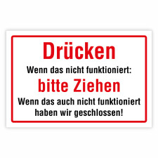 "Drücken Wenn das nicht funktioniert: bitte...