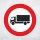 Schild „Durchfahrtsverbot für LKW“ – Alu-Verbund 3 mm rund (Ø30 cm / Ø40 cm)