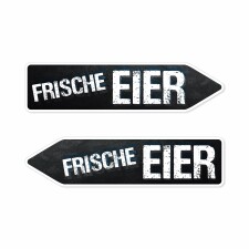 Pfeilschild "Frische Eier" – Hochwertiges...