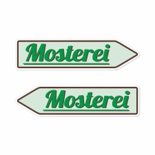 Pfeilschild "Mosterei" - Hochwertiges Schild...