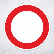 Schild „Verbot für Fahrzeuge aller Art“...