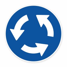 Schild „Kreisverkehr“ – Alu-Verbund 3...