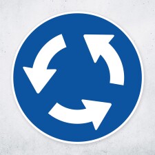 Schild „Kreisverkehr“ – Alu-Verbund 3...