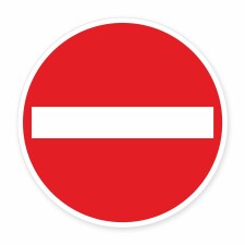 Schild „Einfahrt verboten“ –...
