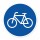 Schild „Radweg“ – Alu-Verbund 3 mm rund (Ø40 cm)