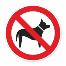 Schild „Hunde verboten“ – Alu-Verbund 3...