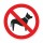 Schild „Hunde verboten“ – Alu-Verbund 3 mm rund (Ø30 cm)