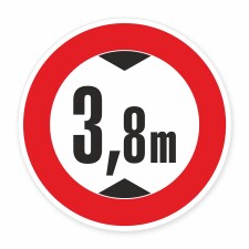 Schild „Durchfahrtshöhe begrenzt“...
