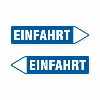 Pfeilschild "Einfahrt" – Hochwertiges Schild für den Außenbereich 3 mm Alu-Verbund in Pfeilform