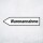 Pfeilschild "Warenannahme" – Hochwertiges Schild für den Außenbereich 3 mm Alu-Verbund in Pfeilform 40 x 10 cm links