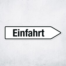 Pfeilschild "Einfahrt" – Hochwertiges...