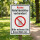 Schild Keine Abfallbehälter vorhanden – Bitte Müll mitnehmen | Alu-Verbund 3 mm