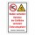 Warnschild Baden verboten – Betreten der Eisfläche verboten | Einbruchsgefahr | Alu-Verbund 3 mm mit Wunschtext