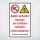 Warnschild Baden verboten – Betreten der Eisfläche verboten | Einbruchsgefahr | Alu-Verbund 3 mm mit Wunschtext