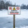 Warnschild Betreten der Eisfläche verboten – Lebensgefahr | Alu-Verbund 3 mm