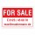 FOR SALE Schild | Immobilien Verkaufsschild Englisch | Alu-Verbund 3 mm