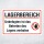 Lagerbereich Zutritt verboten | Unbefugten Betreten verboten | Alu-Verbund 3 mm