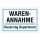 Warenannahme Schild | Receiving Department | Alu-Verbund 3 mm 450 x 300 mm (empfohlene Mindestgröße)