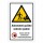 Automated Guided Vehicle System Schild | Zutritt nur für geschultes Personal | Alu-Verbund 3 mm