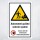 Automated Guided Vehicle System Schild | Zutritt nur für geschultes Personal | Alu-Verbund 3 mm