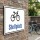 Fahrrad Stellplatz Schild | Fahrradabstellplatz kennzeichnen | Alu-Verbund 3 mm