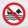 Schild „Hunde schwimmen verboten“ – Alu-Verbund 3 mm rund ∅30 cm