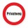 Schild „Privatweg“ – Alu-Verbund 3 mm rund ∅40 cm