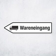 Pfeilschild "Wareneingang" –...
