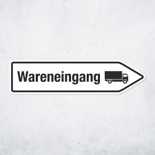 Pfeilschild "Wareneingang" – rechts - 40...