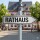 Pfeilschild „Rathaus“ – Wegweiser links/rechts – Alu-Verbund 3 mm, UV-Direktdruck