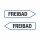 Pfeilschild „Freibad“ – Wegweiser links/rechts – Alu-Verbund 3 mm, UV-Direktdruck