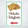 Hinweisschild „Frische Waffeln“ mit Pfeil links – Gastro/Wegweiser – Alu-Verbund 3 mm, UV-Direktdruck