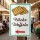 Hinweisschild „Frische Waffeln“ mit Pfeil links – Gastro/Wegweiser – Alu-Verbund 3 mm, UV-Direktdruck