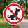 Hundekot verboten Schild rund – 3 mm Alu-Verbund – Ø 30 oder 40 cm – wetterfest