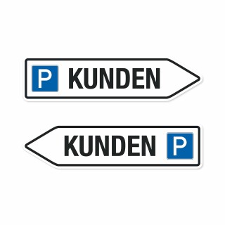 PARKEN KUNDEN Pfeilschild