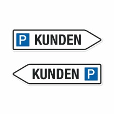 PARKEN KUNDEN Pfeilschild