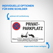 Warnschild Vorsicht! Eichenprozessionsspinner Allergiegefahr! | Alu-Verbund 3 mm – 450 x 300 mm (Empfohlene Mindestgröße)