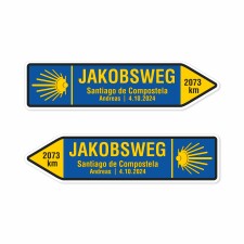 Pfeilschild Jakobsweg Santiago de Compostela Pfeilschild