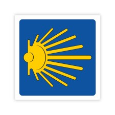 Wegweiser Jakobsweg Pilgerzeichen Symbol