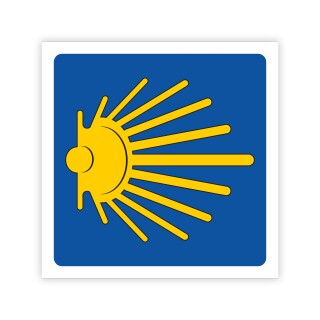 Wegweiser Jakobsweg Pilgerzeichen Symbol