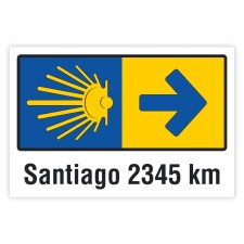 Wegweiser Wegweiser Pilgerzeichen Jakobsweg Logo...