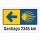 Wegweiser Pilgerzeichen Wegweiser Jakobsweg Logo personalisiert Pfeil links