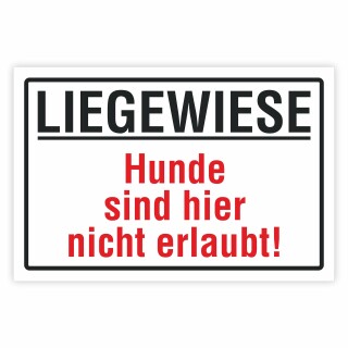 Verbotsschild Hunde sind hier nicht erlaubt